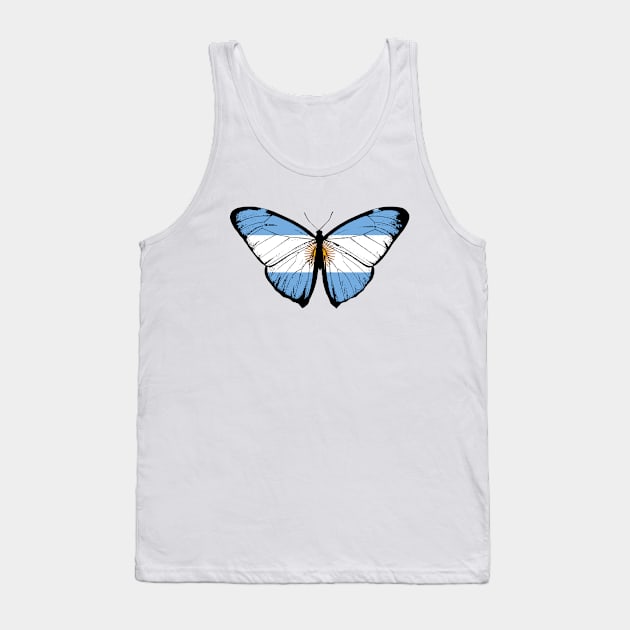 Vintage Argentina Butterfly Moth | Pray For Argentina and Stand with Argentina Tank Top by Mochabonk